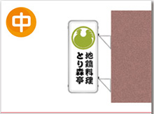 中型突出し看板